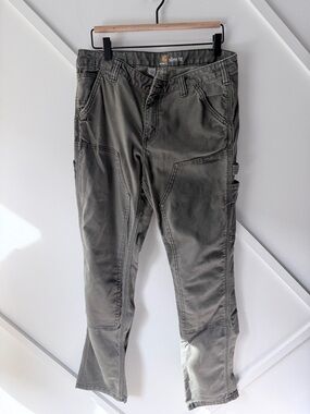 Carhartt Olive Green Straight Leg Work Pants